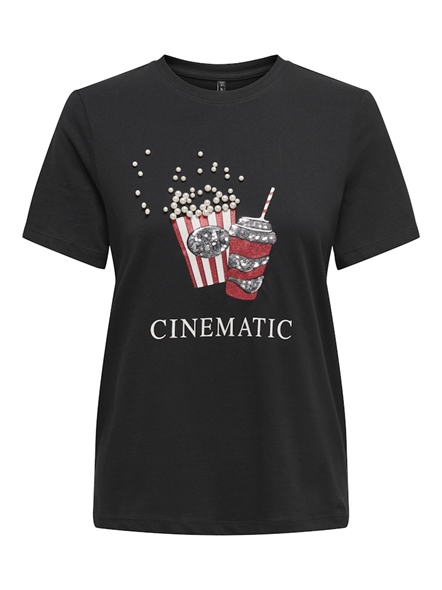 ONLBURST LIFE REG S/S POPCORN TOP C
