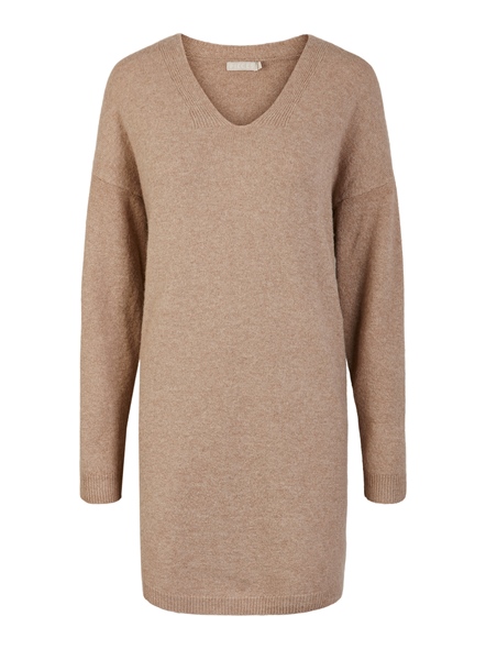 PCSTAR LS V-NECK KNIT DRESS BC