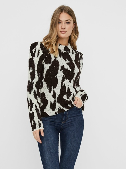 VMGROSPUFF LS HIGHNECK BLOUSE