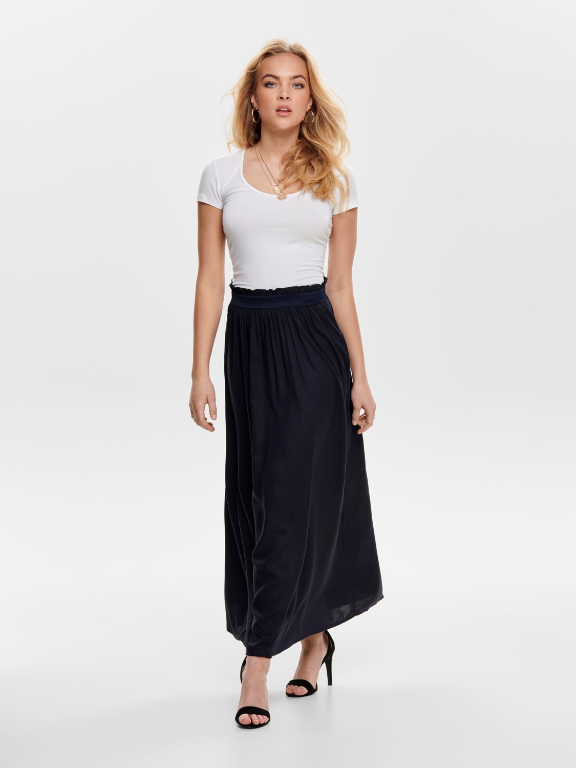 ONLVENEDIG PAPERBAG LONG SKIRT WVN