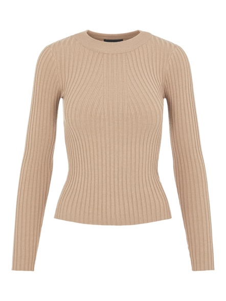 PCCRISTA LS O-NECK KNIT NOOS BC