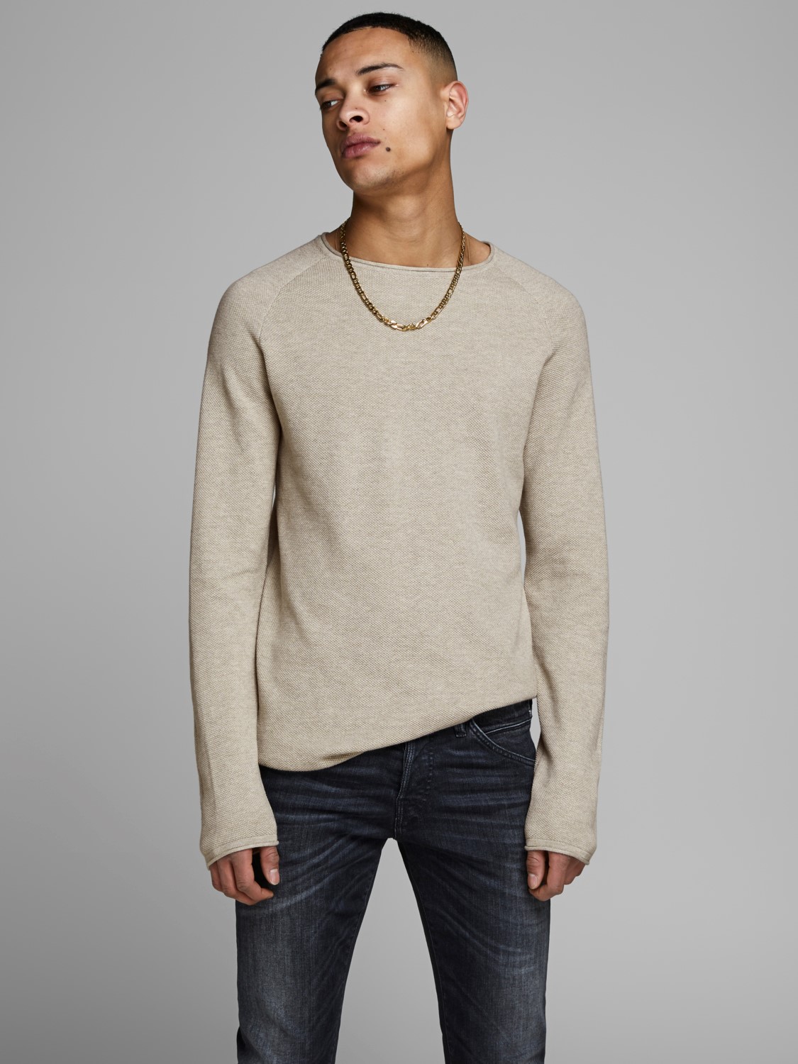 JJEHILL KNIT CREW NECK NOOS