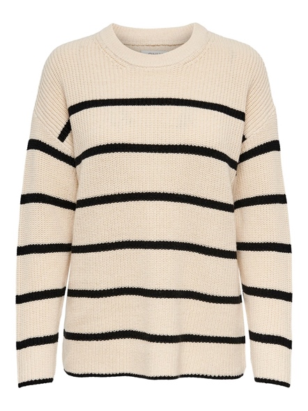 ONLPERNILLE LS STRIPE O-NECK KNT NO