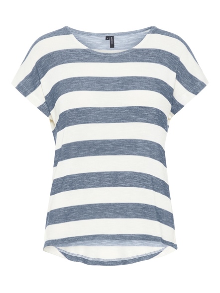 VMWIDE STRIPE S/L TOP GA JRS NOOS