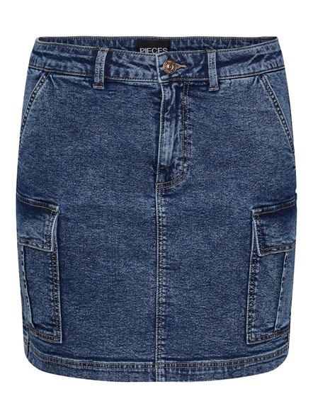 PCJESSIE HW DENIM CARGO SKIRT D2D D