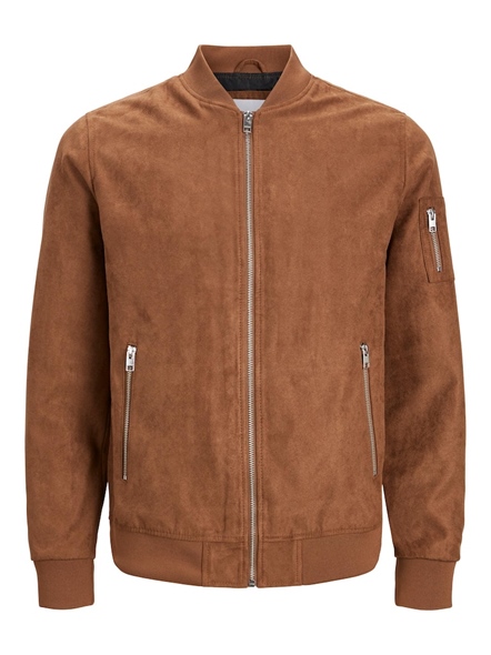 JJEROCKY FAUX SUEDE BOMBER NOOS