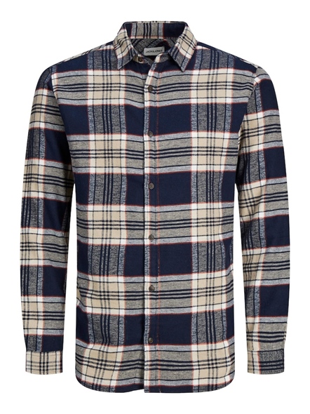 JJPLAIN FALL CHECK SHIRT LS