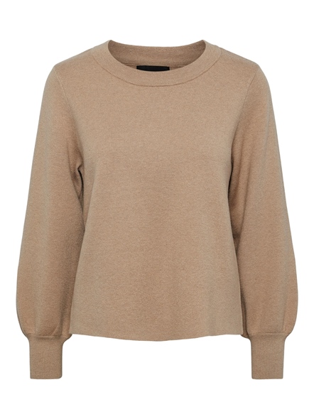 PCJENNA  LS O-NECK KNIT NOOS BC