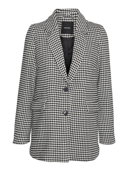 VMHARPER LS LOOSE HOUNDSTOOTH BLAZE