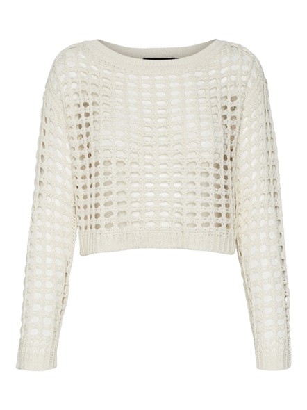 VMIBIZA LS BOATNECK CROP PULLOVER