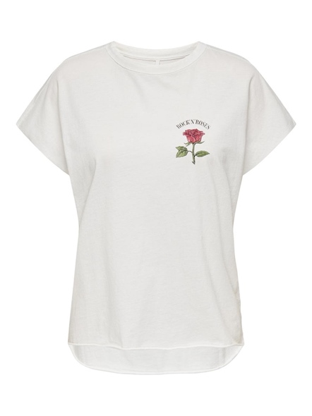 ONLLUCY LIFE S/S ROSES TOP BOX JRS