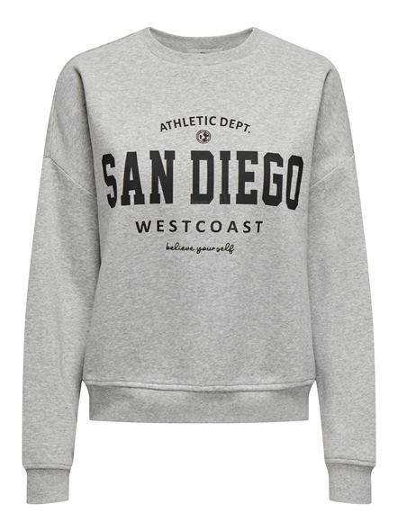 ONLSWEAT LIFE L/S CREW O.SIZE STATE
